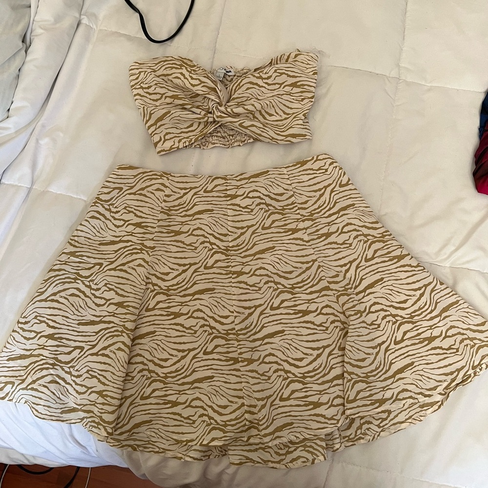 Zebra skirt set
